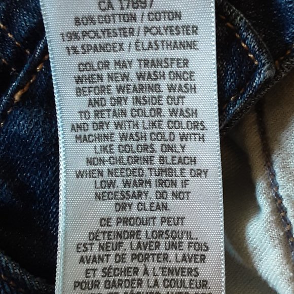 Gap 1969 Real Straight Dark Wash Jeans Cropped Size 30/10 - Picture 15 of 15